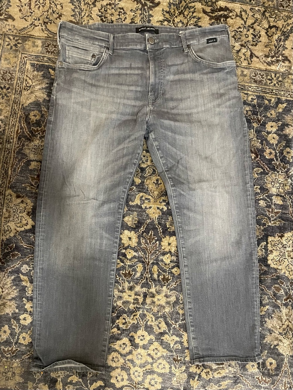 Mavi Men’s Gray Relaxed Straight Jeans